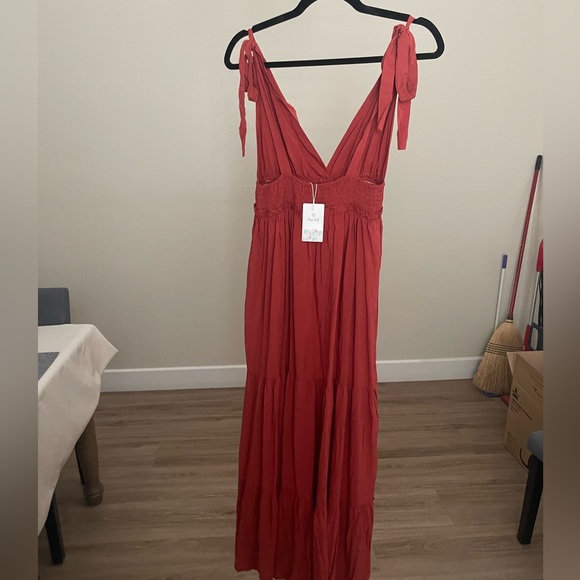 Rusty red maxi dress never worn - Picture 2 of 2